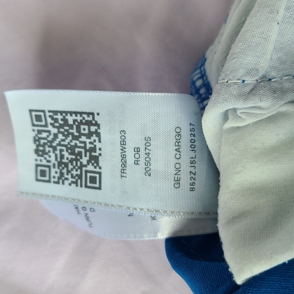 TRUE RELIGION CUTOFF JEANS BOYS BLUE CARGO SHORTS SIZE 10. B'92 - Picture 9 of 10